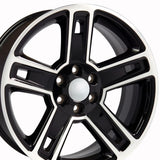 OE Wheels CV74B 22 Inch Aluminum Wheel (MPN: CV74B-22090-6550-24MB)