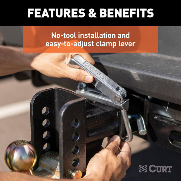 Trailer hitch receiver tube anti rattle bracket (MPN: 22320)