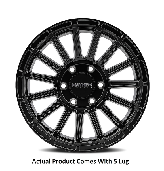 Mayhem Wheels 17 Inch Satin Black Wheel (MPN: 8309-7973B)