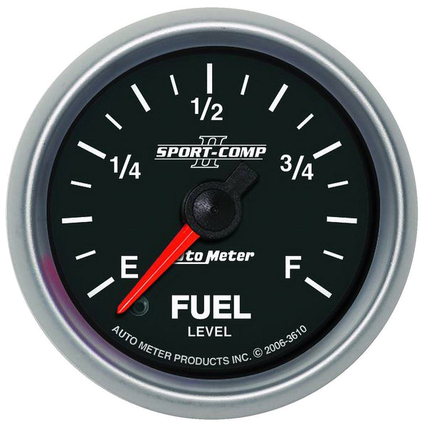 AutoMeter Sport-Comp II Fuel Level Gauge (MPN: 3610)