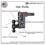 Gen-Y Hitch Mega-Duty Trailer Hitch Ball Mount (MPN: GH-214)