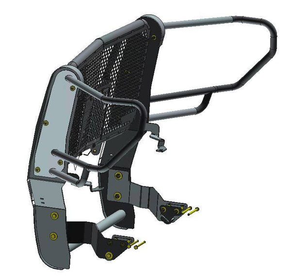 Black Horse Off Road Grille Guard (MPN: RU-GMSI20-B)
