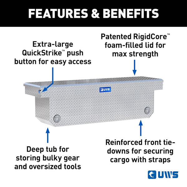 UWS Crossover Deep Angled Tool Box (MPN: TBSD-72-A-PB)