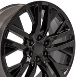 OE Wheels CV38 22 Inch Gloss Black Wheel (MPN: CV38-22090-6550-28B)