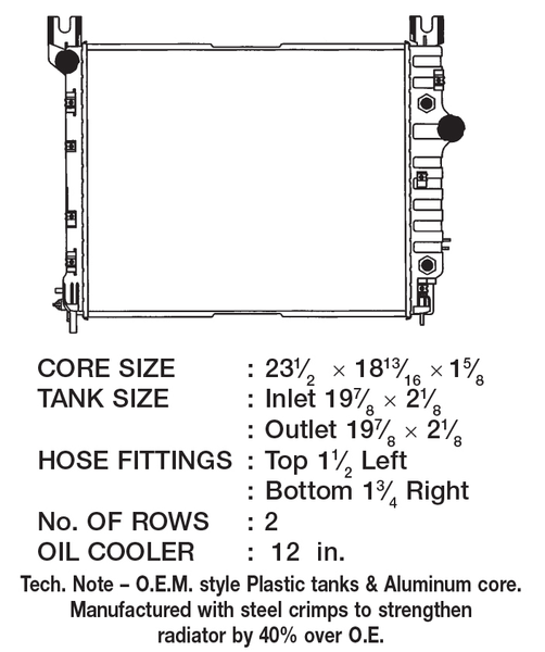CSF Radiator (MPN: 3516)