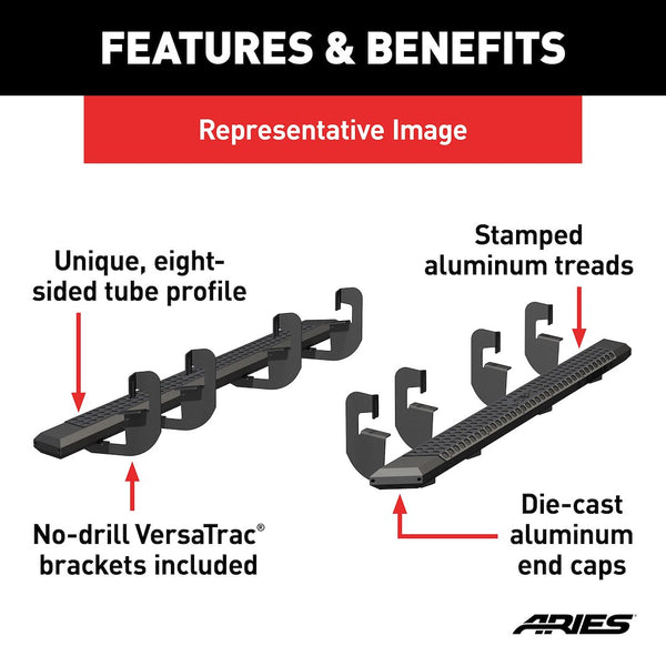 Aries AdvantEDGE Running Board With Step Pads (MPN: 2556049)