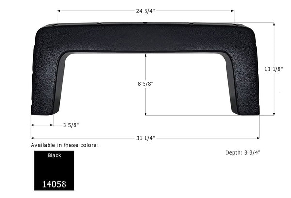 Icon Fender Skirt for Single Axle (MPN: 14058)