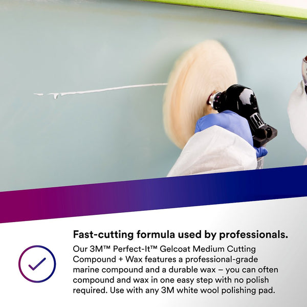 3M Perfect-It Gelcoat Medium Cutting Compound (MPN: 36107)