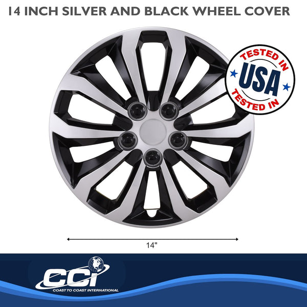 Coast To Coast 14 Inch Wheel Cover Set (MPN: 106114SB)