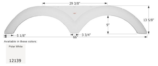 Icon Fender Skirt for Tandem Axle RVs (MPN: 12139)