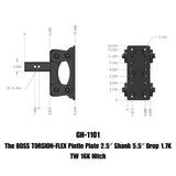 Gen-Y Hitch Torsion-Flex Pintle Plate (MPN: GH-1101)
