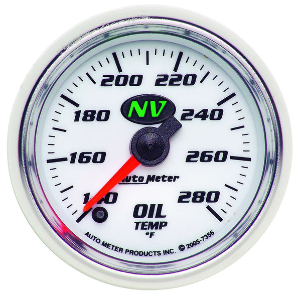 AutoMeter NV Series Oil Temperature Gauge (MPN: 7356)