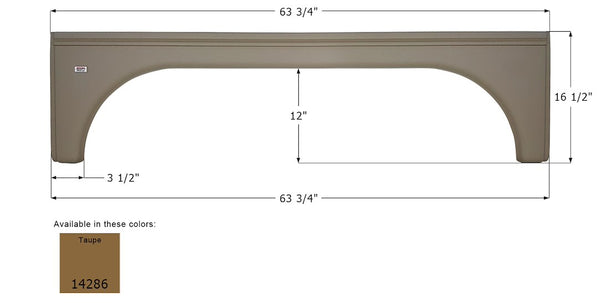 Icon Fender Skirt for Tandem Axle (MPN: 14286)
