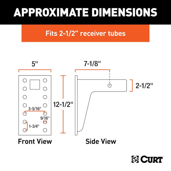 CURT Pintle Hook Mounting Plate (MPN: 48349)