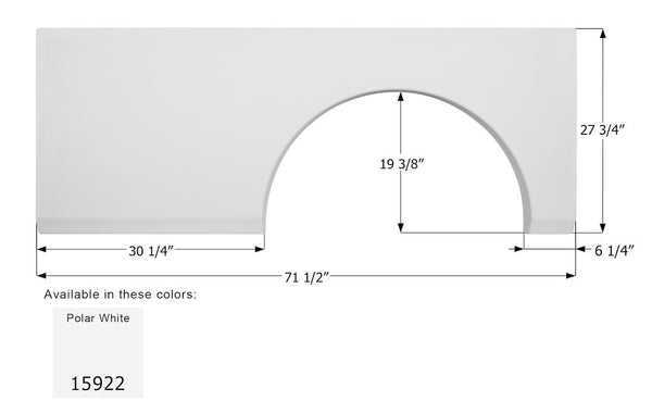 Icon Fender Skirt for Fleetwood Models (MPN: 15922)