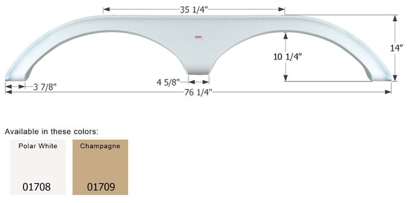 Icon Fender Skirt for Dutchmen Colorado Models (MPN: 01708)