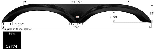 Icon Fender Skirt for Forest River XLR Nitro (MPN: 12774)