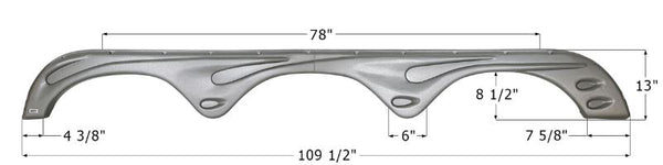Icon Fender Skirt for Triple Axle Vehicles (MPN: 14103)