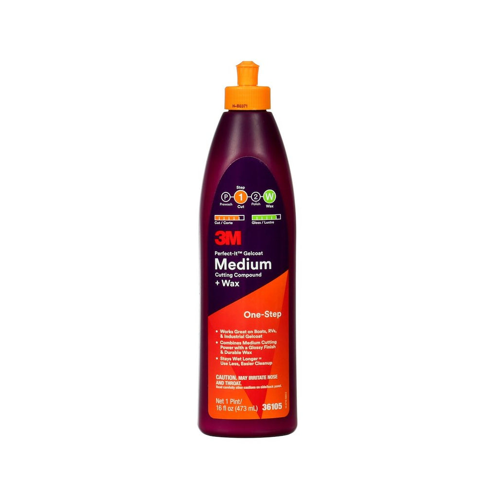 3M Perfect-It Gelcoat Medium Cutting Compound and Wax (MPN: 36105 ...