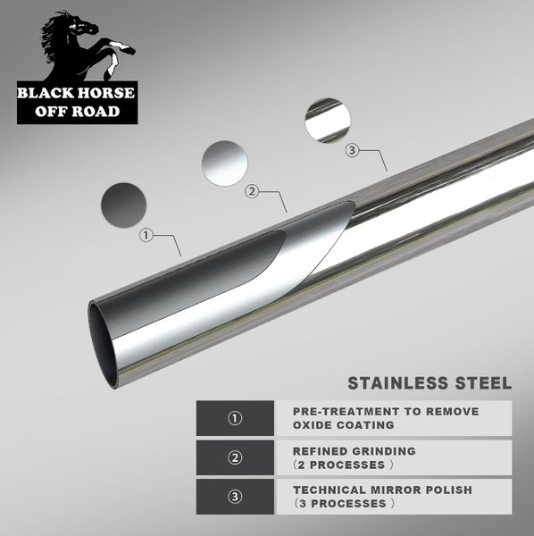 Black Horse Off Road Bull Bar (MPN: BB048809-SP)