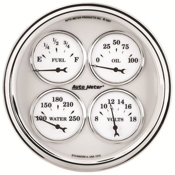 AutoMeter Old Tyme White II Gauge Set (MPN: 1210)