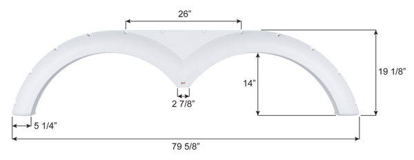 Icon Fender Skirt for Tandem Axle RVs (MPN: 16328)