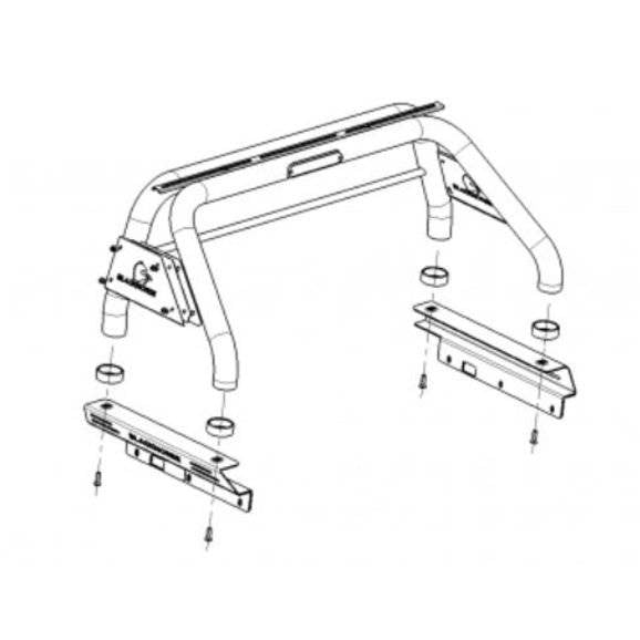 Black Horse Off Road Truck Bed Bar (MPN: RB005SS)