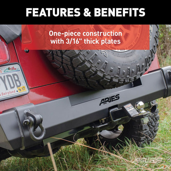 Aries TrailCrusher Jeep TJ Rear Bumper (MPN: 2157001)