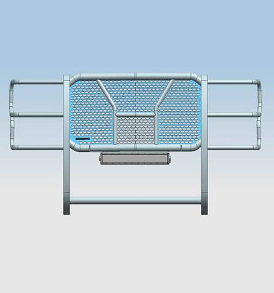 Black Horse Off Road Grille Guard (MPN: RU-FOF217-B)