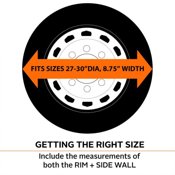 Single Tire Cover for 27 to 30 Inch Wheels (MPN: 80-238-160402-00)