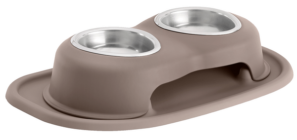 WeatherTech Double Low Pet Feeding System (MPN: DHC0803LBLB)