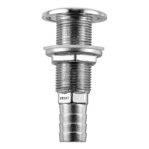 Boat scupper with barbed thru-hull connector (MPN: 66546-3)