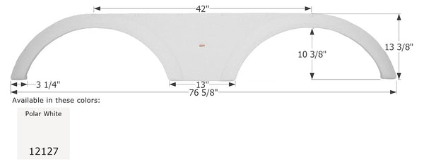Icon Fender Skirt for Tandem Axle RVs (MPN: 12127)