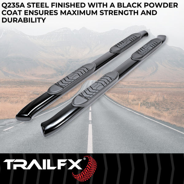 TrailFX 5 Inch Oval Bent Side Bars (MPN: A7068B)