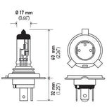 Hella H4 Halogen Headlight Bulb (MPN: 002525651)