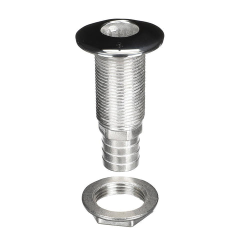 Boat scupper with barbed thru-hull connector (MPN: 66548-3)