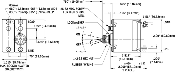 Blue Sea Circuit Breaker (MPN: 7310-BSS)