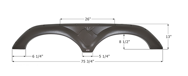 Icon Fender Skirt for Tandem Axle RVs (MPN: 16099)