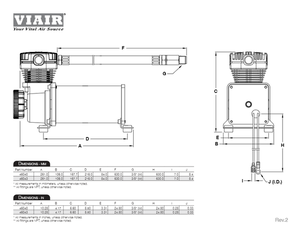 VIAIR Chrome Air Compressor (MPN: AC-460C)