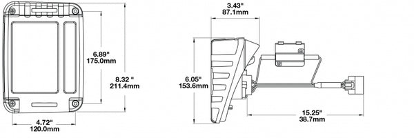 J.W. Speaker 279 J Series LED Tail Light Assembly (MPN: 0347531)
