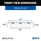 UWS Crossover Low Profile Tool Box (MPN: TBS-69-LP-PH-B)