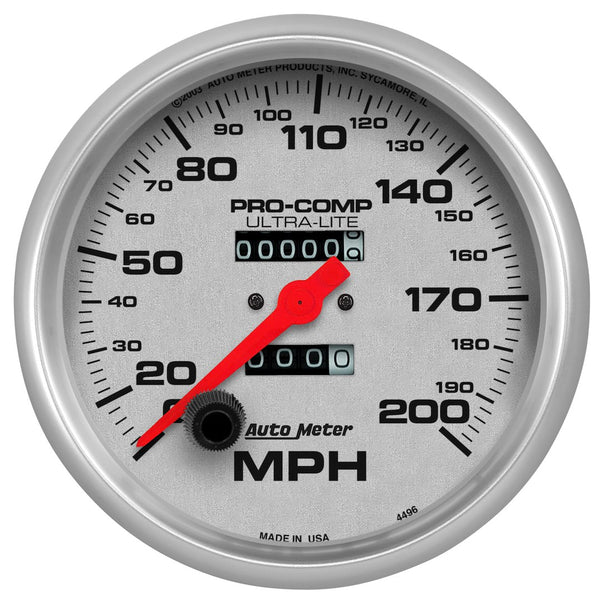AutoMeter Ultra-Lite Speedometer (MPN: 4496)