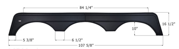 Icon Fender Skirt For Triple Axle (MPN: 14194)