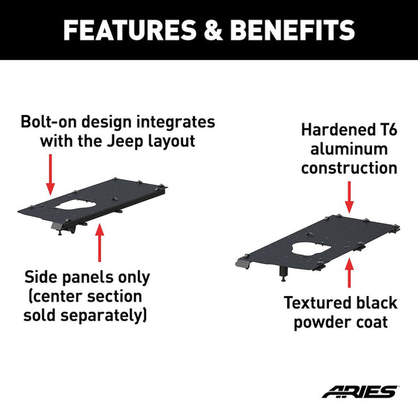 Aries Jeep Security Cargo Lid (MPN: ALC25000-01)