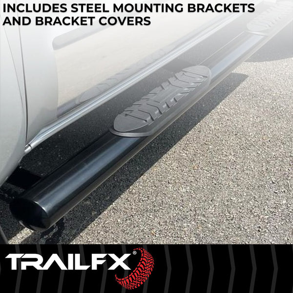 TrailFX 4 Inch Oval Tube Side Steps (MPN: A1513B)