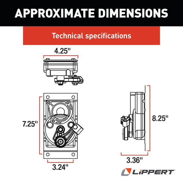 Lippert Components Gear Box Assembly (MPN: 379161)