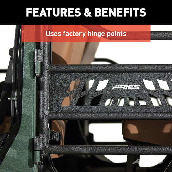 Aries Jeep Tube Doors (MPN: 25009)