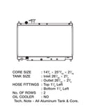 CSF Aluminum Radiator (MPN: 7009)