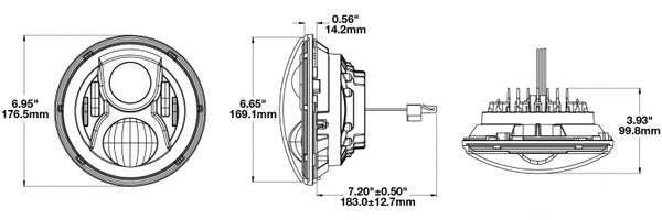 J.W. Speaker 8700 Evolution 2 Headlight Assembly (MPN: 0554961)