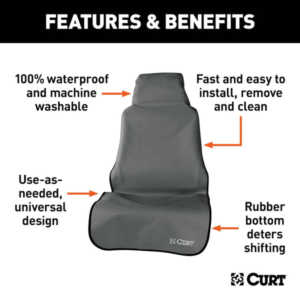 CURT Seat Defender Universal Bucket Seat Cover (MPN: 18500)